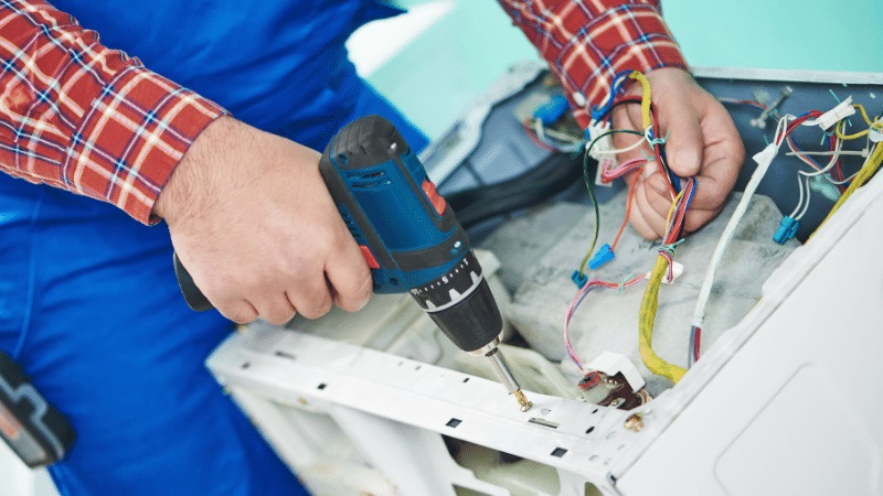 Demirci Ukinox Ukinox çamaşır makinesi kart tamiri – Su almama arızası orijinal parça ile giderildi. - Teknik servis örneği
